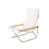 Maxbell Folding Leisure Chair Portable Camping Chair for Guest Room Dorm Living Room Beige Seat