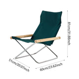 Maxbell Folding Leisure Chair Portable Camping Chair for Guest Room Dorm Living Room Green