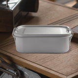 Maxbell Titanium Lunch Box Tableware Snack Box Bento Box for Picnic Travel Household 800ML