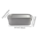 Maxbell Titanium Lunch Box Tableware Snack Box Bento Box for Picnic Travel Household 1200ML NO Handle