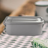 Maxbell Titanium Lunch Box Tableware Snack Box Bento Box for Picnic Travel Household 1200ML with Handle