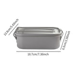Maxbell Titanium Lunch Box Tableware Snack Box Bento Box for Picnic Travel Household 1200ML with Handle