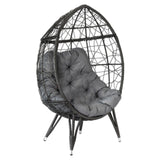 Maxbell Wicker Egg Chair with Cushions Patio Chair for Indoor Outdoor Patio Poolside