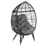 Maxbell Wicker Egg Chair with Cushions Patio Chair for Indoor Outdoor Patio Poolside