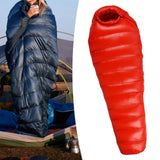 Maxbell Mummy Sleeping Bag Adults Backpacking Comfort Goose Down Camping Sleeping Bag Red