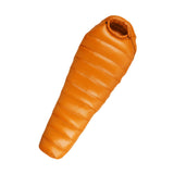 Maxbell Mummy Sleeping Bag Adults Backpacking Comfort Goose Down Camping Sleeping Bag Orange Yellow