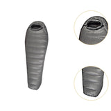 Maxbell Mummy Sleeping Bag Adults Backpacking Comfort Goose Down Camping Sleeping Bag Grey