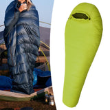 Maxbell Mummy Sleeping Bag Adults Backpacking Comfort Goose Down Camping Sleeping Bag Green