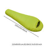 Maxbell Mummy Sleeping Bag Adults Backpacking Comfort Goose Down Camping Sleeping Bag Green