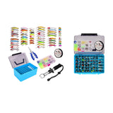 Maxbell Fishing Lures Spinnerbaits Lifelike Tackle Box for Trout Walleye Fly Fishing 145pcs