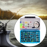 Maxbell Fishing Lures Spinnerbaits Lifelike Tackle Box for Trout Walleye Fly Fishing 143pcs