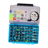 Maxbell Fishing Lures Spinnerbaits Lifelike Tackle Box for Trout Walleye Fly Fishing 143pcs