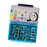 Maxbell Fishing Lures Spinnerbaits Lifelike Tackle Box for Trout Walleye Fly Fishing 143pcs