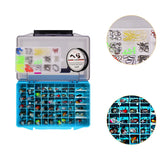 Maxbell Fishing Lures Spinnerbaits Lifelike Tackle Box for Trout Walleye Fly Fishing 143pcs