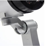 Maxbell Dummy Security Camera with Flashing LED Light Waterproof Dummy Surveillance Silver