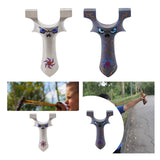 Maxbell Slingshot Titanium Alloy Portable Adults Toys for Game Hiking Outdoor Sports White