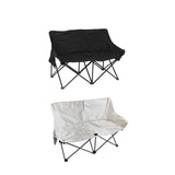 Maxbell Double Camping Chair Camping Folding Chair for Sporting Events Travel Picnic Black