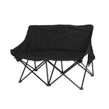 Maxbell Double Camping Chair Camping Folding Chair for Sporting Events Travel Picnic Black