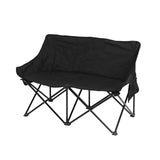 Maxbell Double Camping Chair Camping Folding Chair for Sporting Events Travel Picnic Black