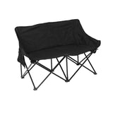 Maxbell Double Camping Chair Camping Folding Chair for Sporting Events Travel Picnic Black