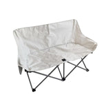 Maxbell Double Camping Chair Camping Folding Chair for Sporting Events Travel Picnic White