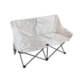 Maxbell Double Camping Chair Camping Folding Chair for Sporting Events Travel Picnic White