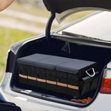 Maxbell Trunk Organizer Luggage Oxford Cloth Cargo Organizer for All Vehicle Car SUV Black
