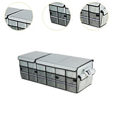 Maxbell Trunk Organizer Luggage Oxford Cloth Cargo Organizer for All Vehicle Car SUV Gray