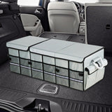 Maxbell Trunk Organizer Luggage Oxford Cloth Cargo Organizer for All Vehicle Car SUV Gray