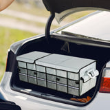 Maxbell Trunk Organizer Luggage Oxford Cloth Cargo Organizer for All Vehicle Car SUV Gray