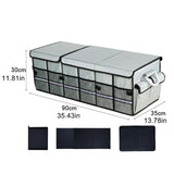Maxbell Trunk Organizer Luggage Oxford Cloth Cargo Organizer for All Vehicle Car SUV Gray