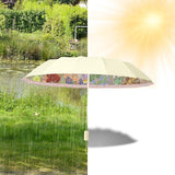 Maxbell Oil Paper Umbrella Strong Compact Folding Umbrella for Anniversaries Walking Pink