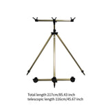 Maxbell Fishing Rod Tripod Tools Folding Tripod Stand Rod Rest for Rivers Lake Ponds