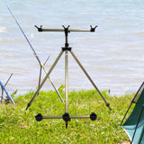 Maxbell Fishing Rod Tripod Tools Folding Tripod Stand Rod Rest for Rivers Lake Ponds