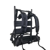 Maxbell Heavy Carrying Backpack Frame Rucksack for Hiking Outdoor Activities Hunting black