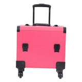 Maxbell Trolley Makeup Case Waterproof Portable Vanity Case for Home Women Traveling