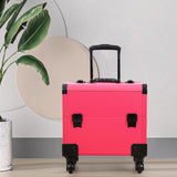 Maxbell Trolley Makeup Case Waterproof Portable Vanity Case for Home Women Traveling