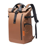 Maxbell Laptop Backpack Men Water Resistant Rucksack for Backpacking Shopping Travel Brown