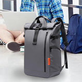 Maxbell Laptop Backpack Men Water Resistant Rucksack for Backpacking Shopping Travel Grey