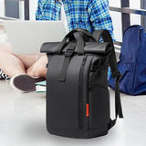 Maxbell Laptop Backpack Men Water Resistant Rucksack for Backpacking Shopping Travel Black