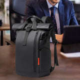 Maxbell Laptop Backpack Men Water Resistant Rucksack for Backpacking Shopping Travel Black