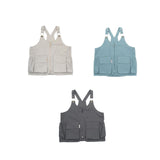 Maxbell Outdoor Camping Vest Photography Vest Barbecue Apron for Adults Yard Picnics Beige Gray