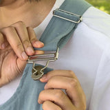 Maxbell Outdoor Camping Vest Photography Vest Barbecue Apron for Adults Yard Picnics Blue