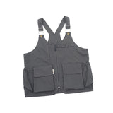 Maxbell Outdoor Camping Vest Photography Vest Barbecue Apron for Adults Yard Picnics Dark Gray