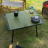 Maxbell Camping Table Mat Folding Silicone Table Cover for Barbecue Beach Countertop Green
