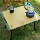 Maxbell Camping Table Mat Folding Silicone Table Cover for Barbecue Beach Countertop Khaki