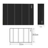 Maxbell Camping Table Mat Folding Silicone Table Cover for Barbecue Beach Countertop Black