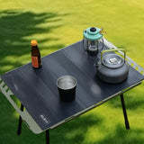 Maxbell Camping Table Mat Folding Silicone Table Cover for Barbecue Beach Countertop Black