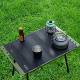 Maxbell Camping Table Mat Folding Silicone Table Cover for Barbecue Beach Countertop Black
