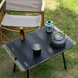 Maxbell Camping Table Mat Folding Silicone Table Cover for Barbecue Beach Countertop Black